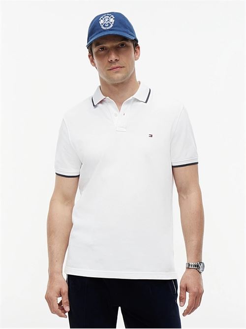 pique undercollar reg polo TOMMY HILFIGER | MW0MW42748YBR